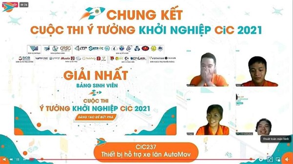 Sinh viên LHU vô địch cuộc thi "Ý tưởng khởi nghiệp - CiC 2021"